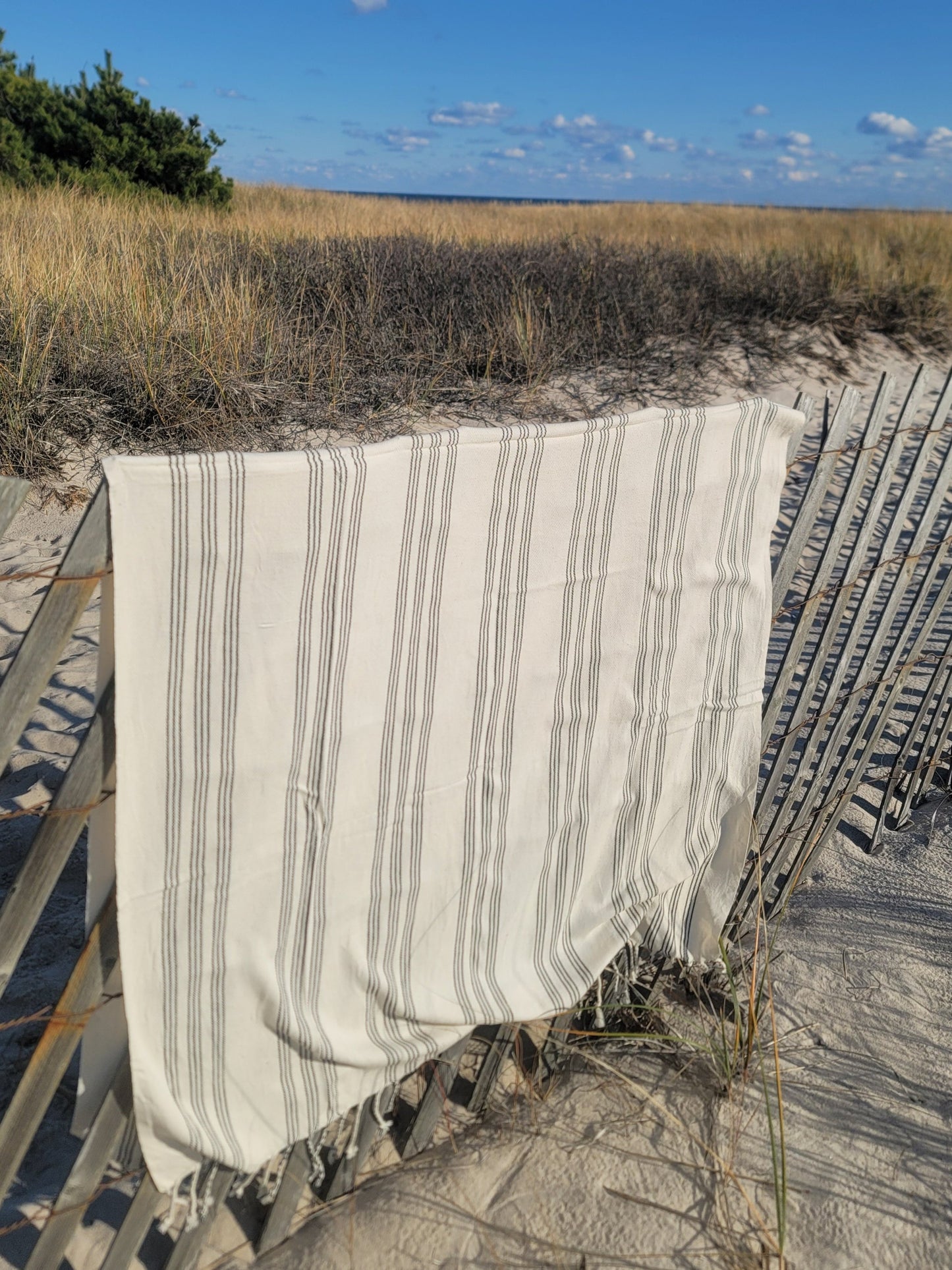 turkish blanket white black stripes