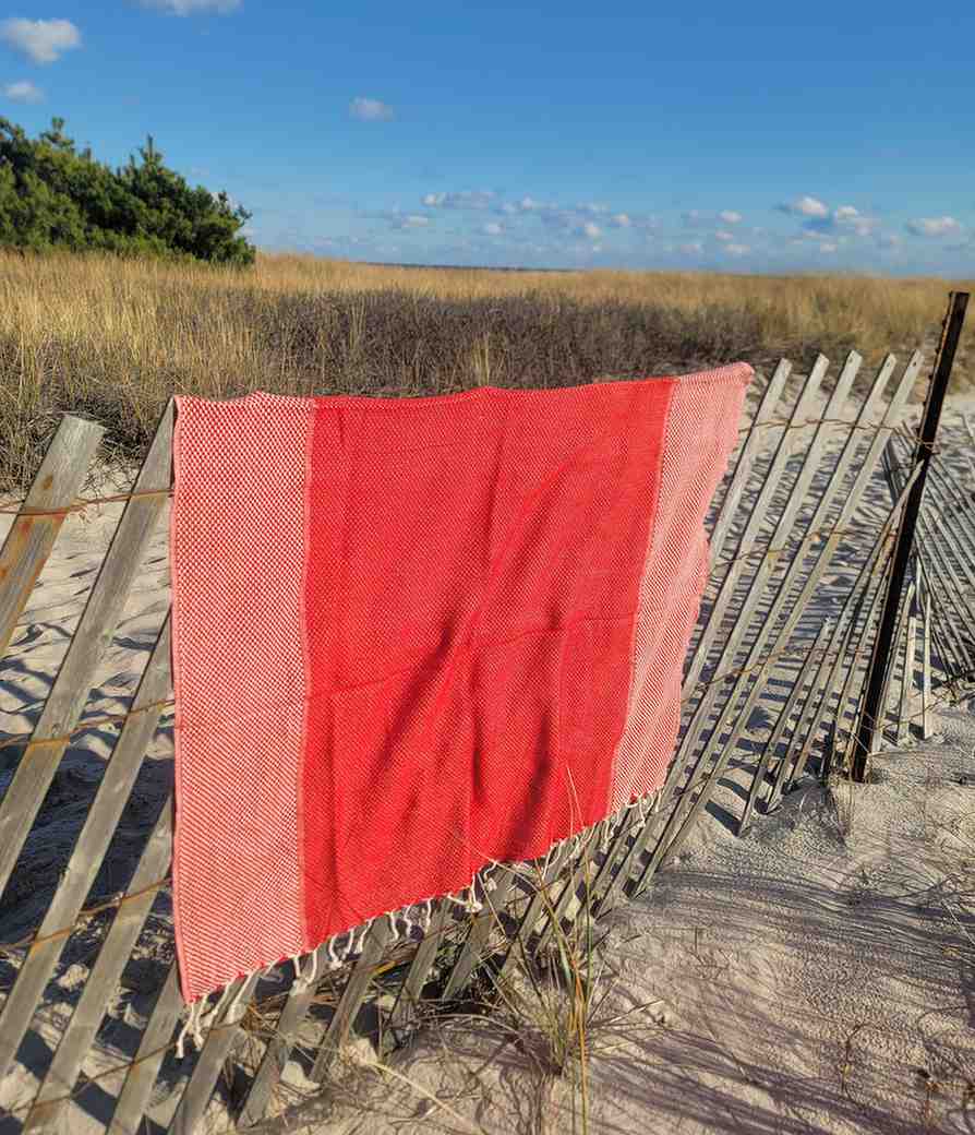red yansima turkish towel