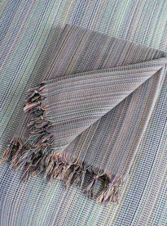 ALA KING SIZE BLANKET gray folded