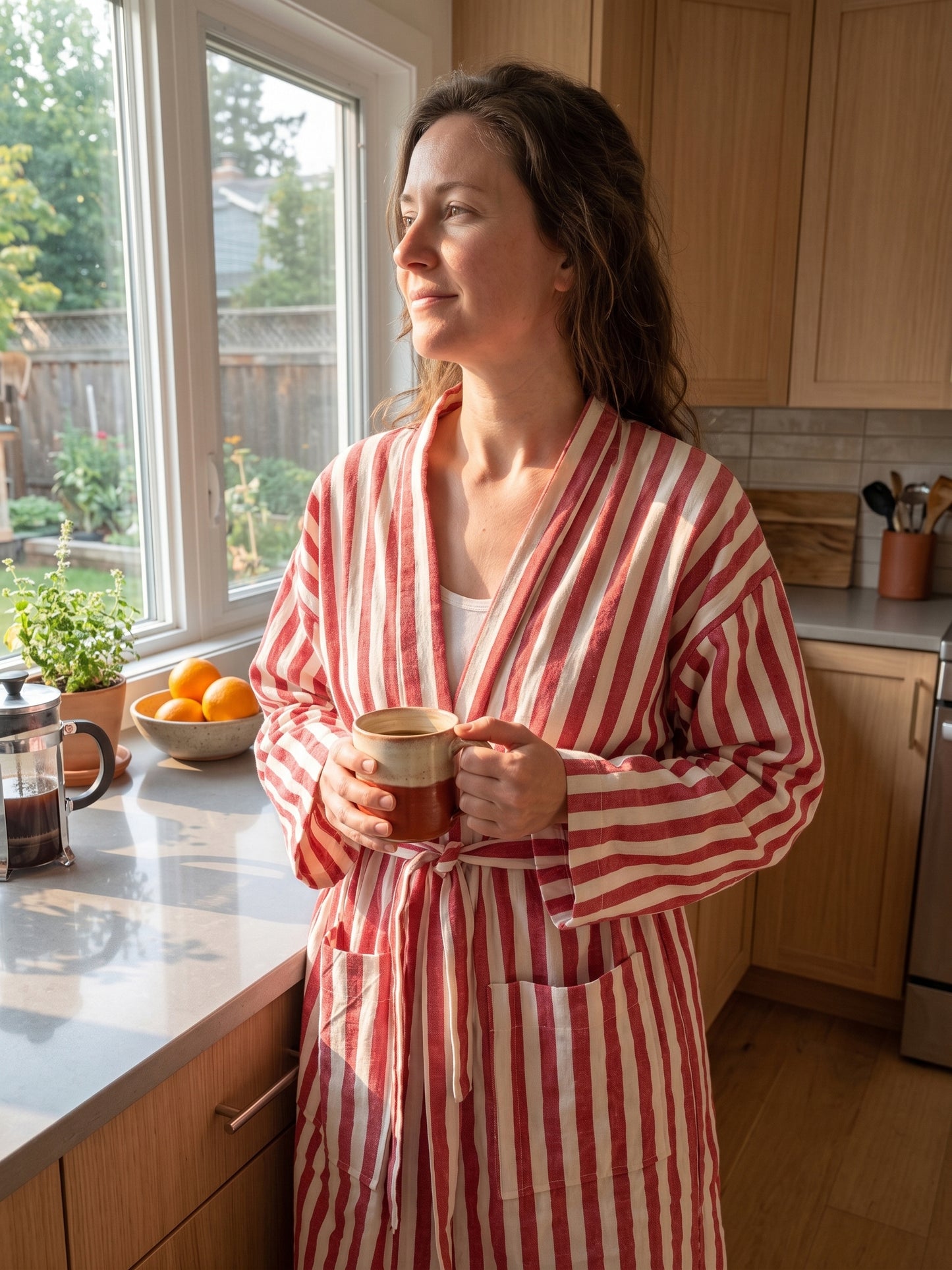 Riviera Striped Turkish Robe