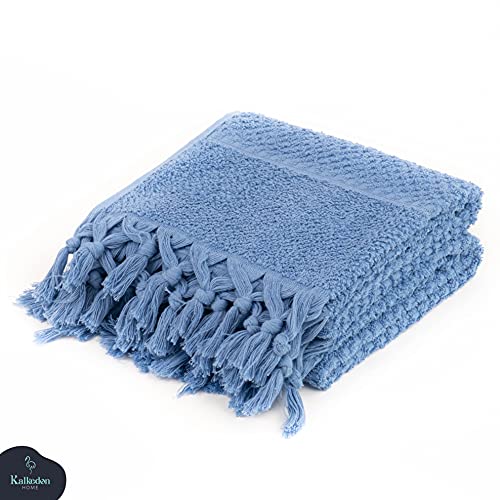 dark blue mimosa towel