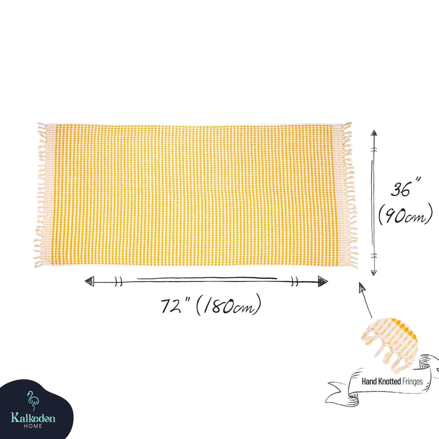 mustard pom pom bath towel dimensions