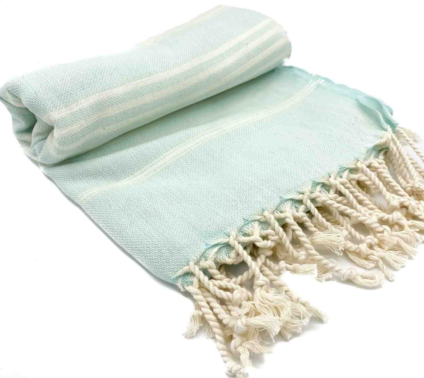 Compact Turkish towel perfect for travel and beach outings