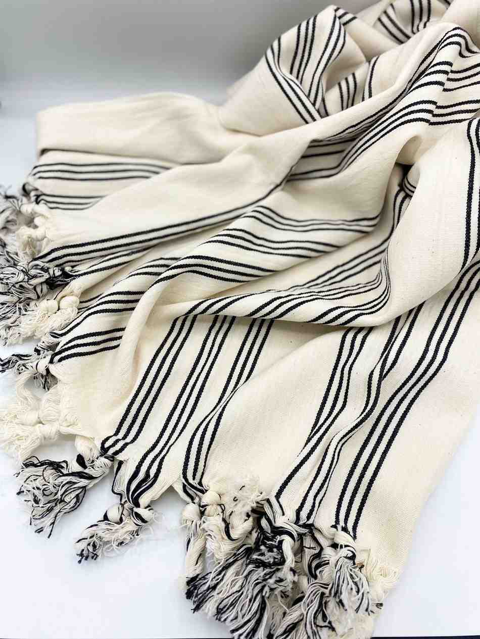 Thin and lightweight Turkish blanket, easy to pack for travel or storage