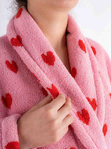 valentine women's bathrobe