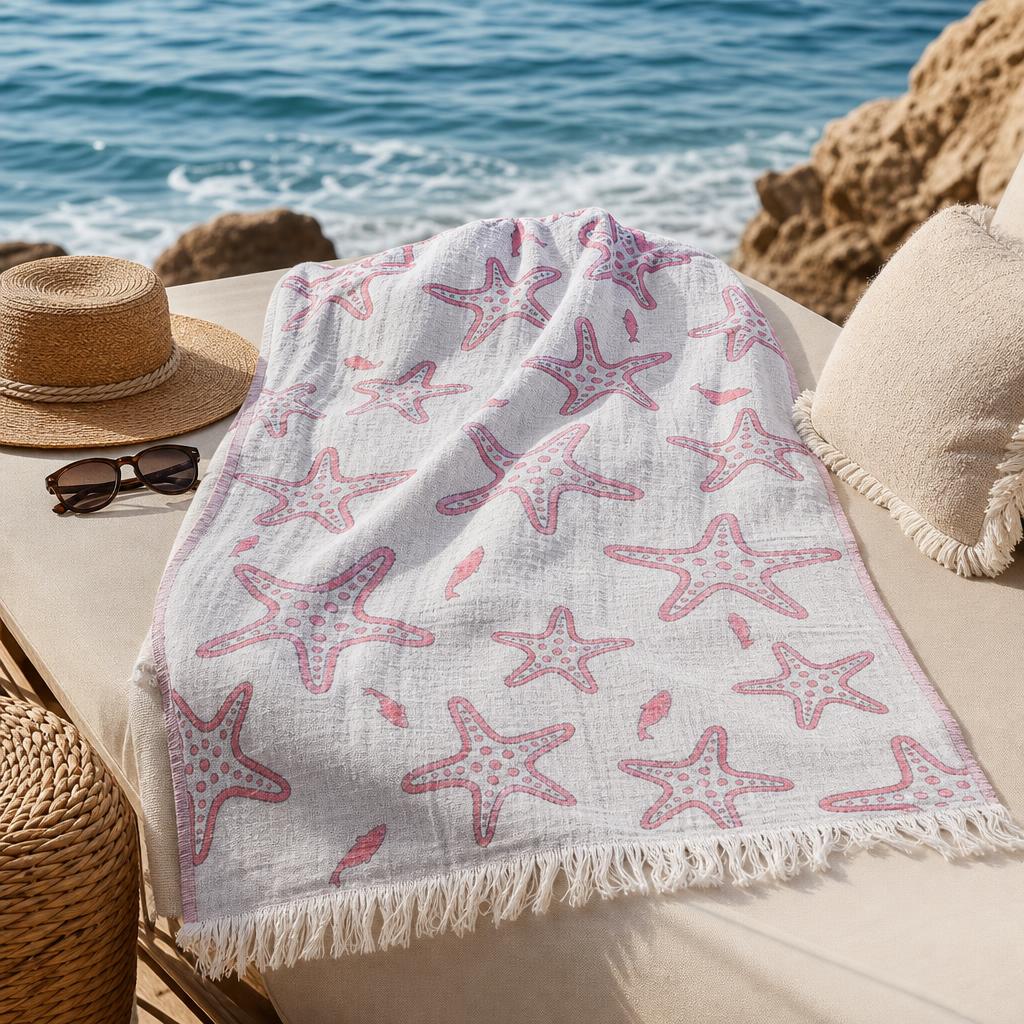 Starfish Muslin Peshtemal
