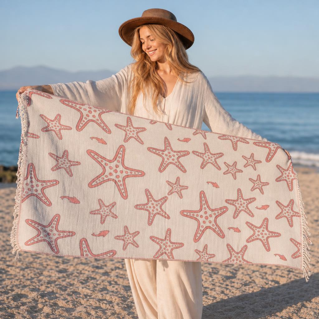 Starfish Muslin Peshtemal