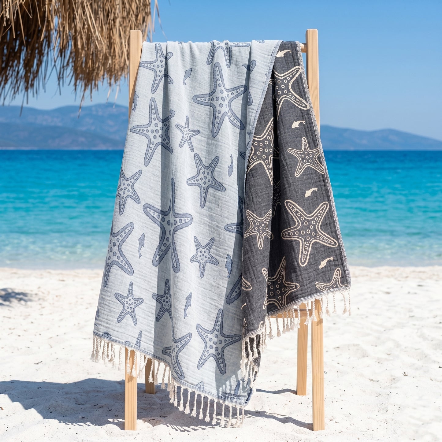 Starfish Muslin Peshtemal