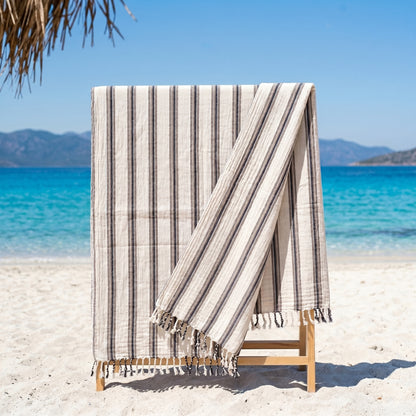 Charcoal Shore Linen Blend