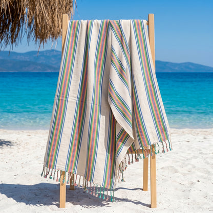 Citrus Coast Linen Blend Turkish Towel