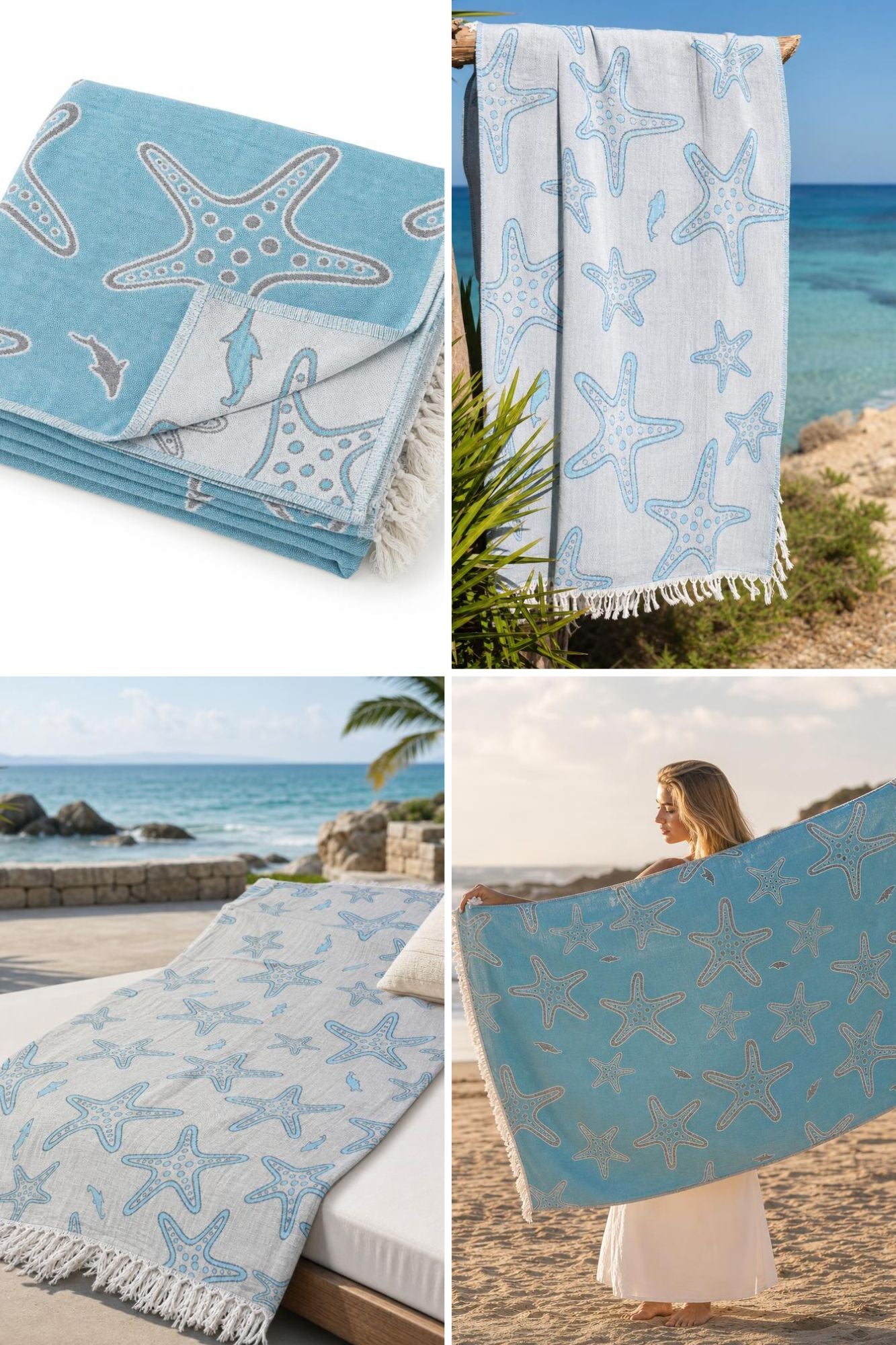 Starfish Muslin Peshtemal