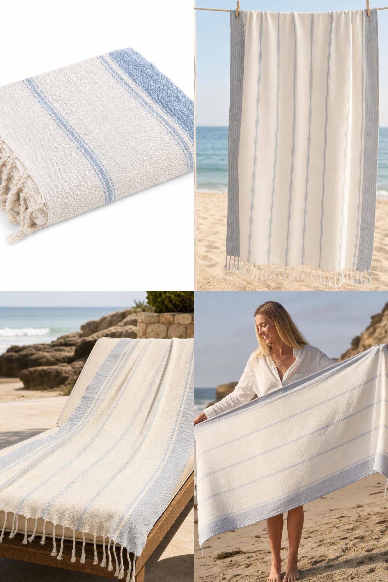 Seabreeze Linen Blend Turkish Towel