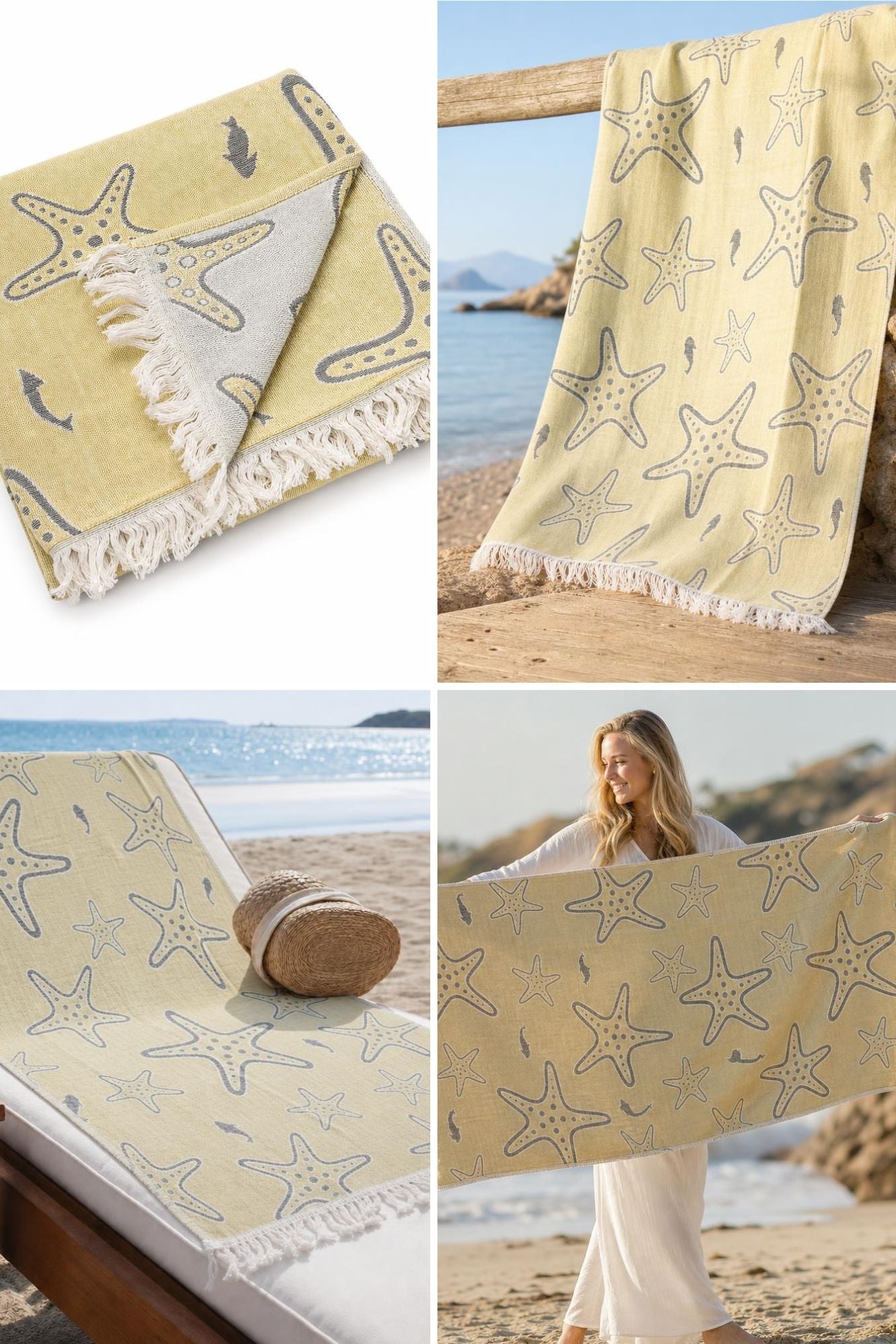 Starfish Muslin Peshtemal
