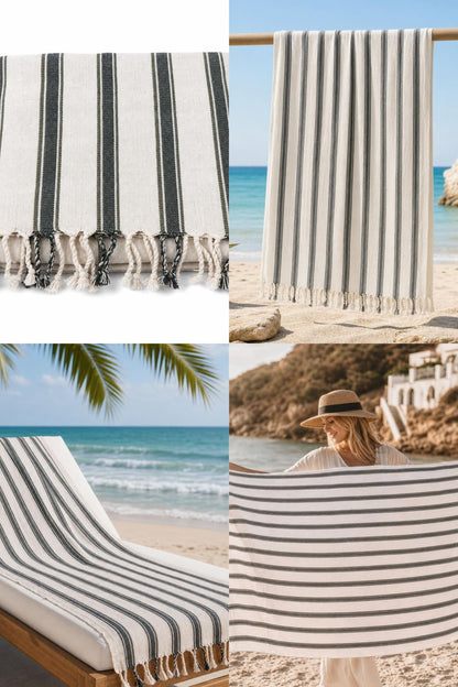 Charcoal Shore Linen Blend