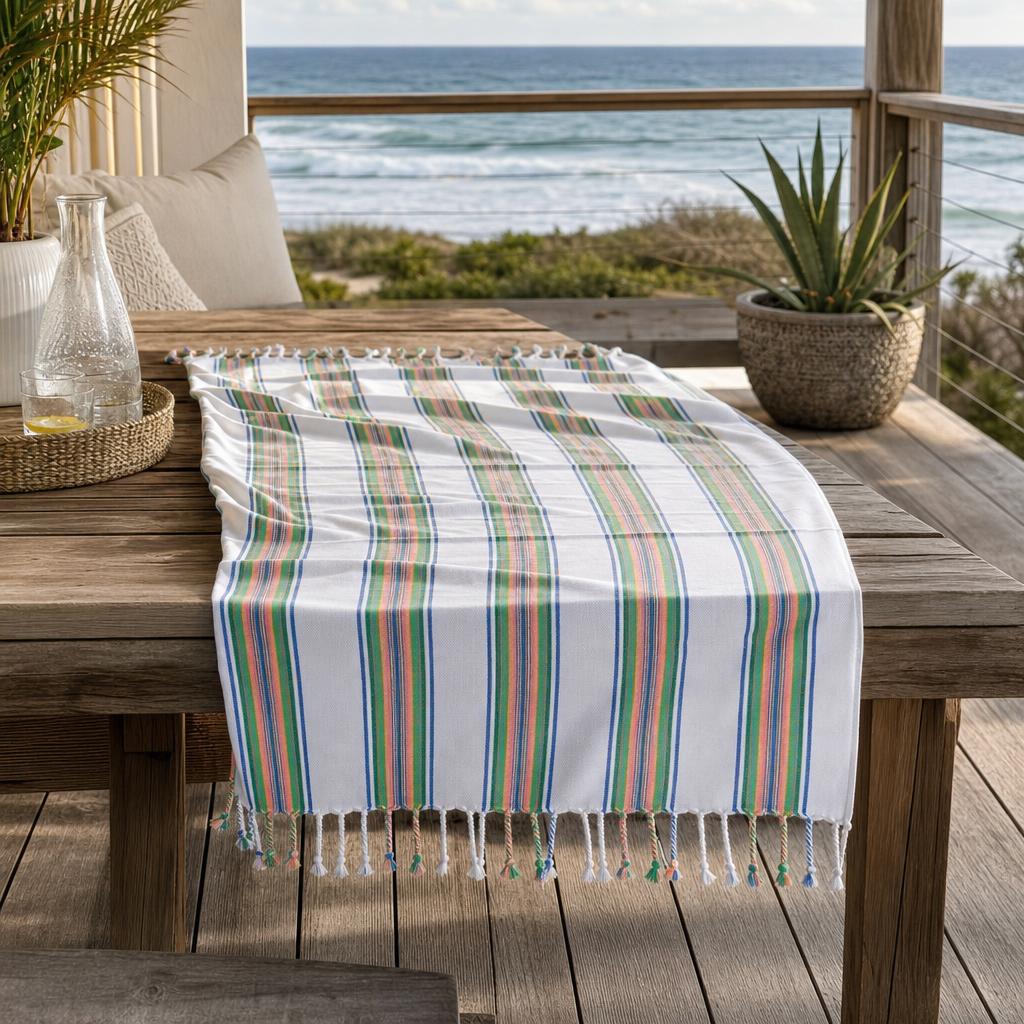 Citrus Coast Linen Blend Turkish Towel