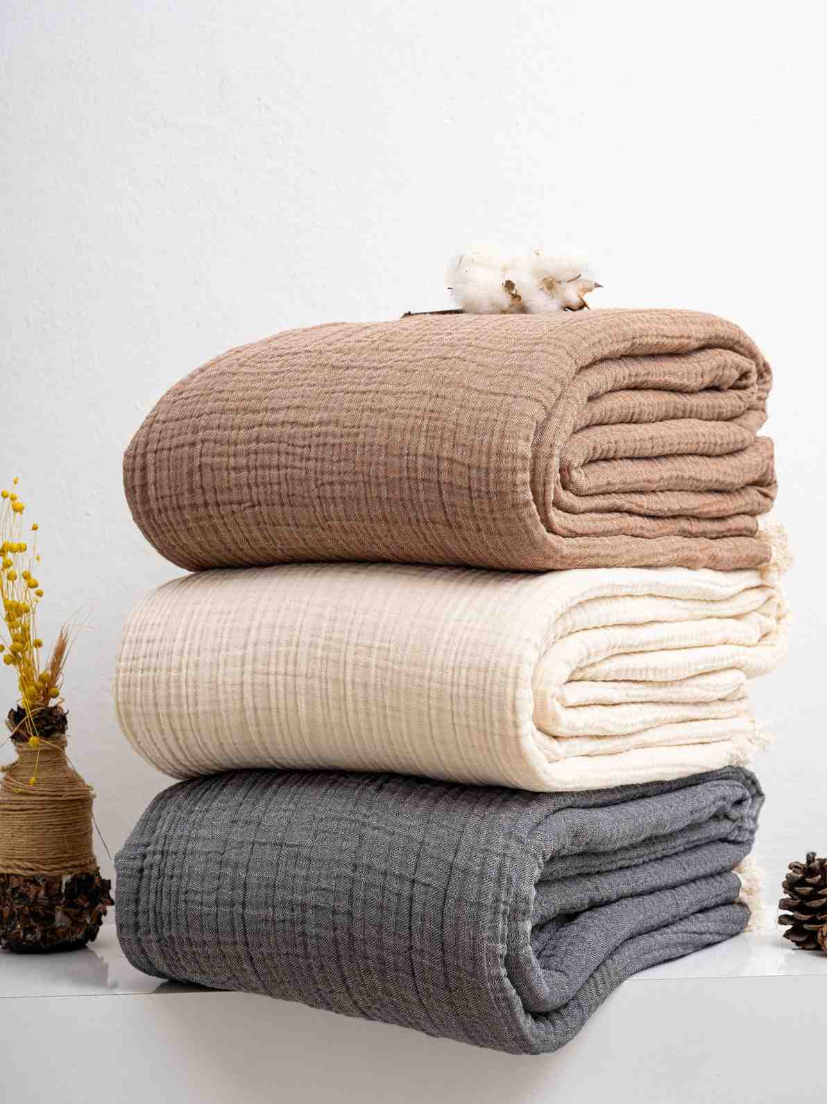 stokke blanket muslin cotton 4 Layers Muslin Blanket – Kalkedon Towels
