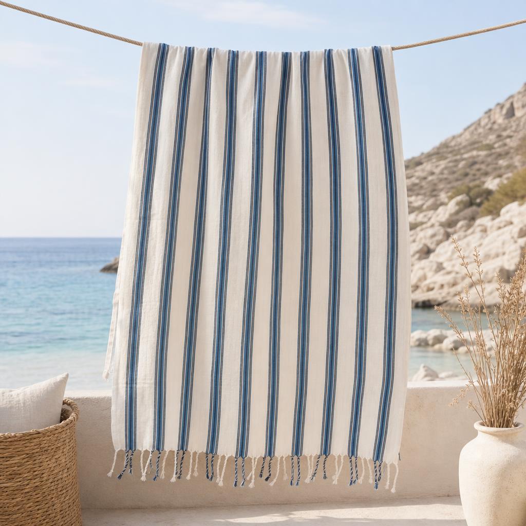 Azure Coast Turkish Towel