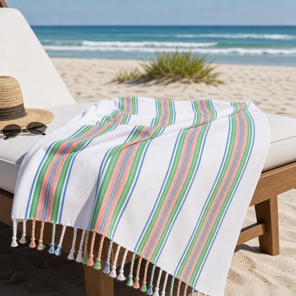 Citrus Coast Linen Blend Turkish Towel