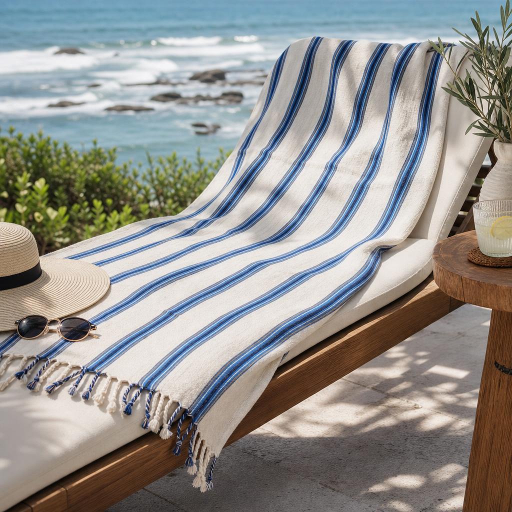 Azure Coast Turkish Towel