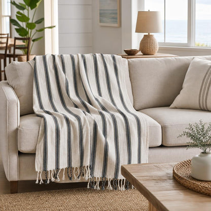 Charcoal Shore Linen Blend