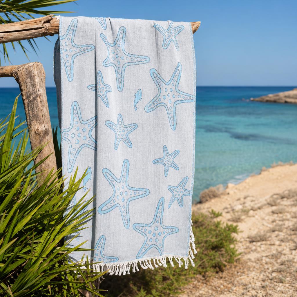 Starfish Muslin Peshtemal