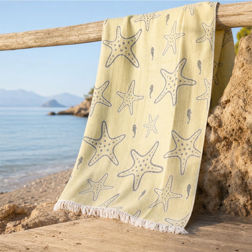 Starfish Muslin Peshtemal