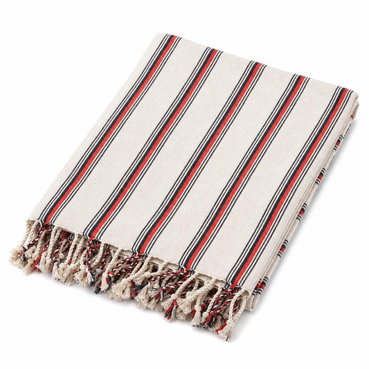 Red Stripe Linen Peshtemal