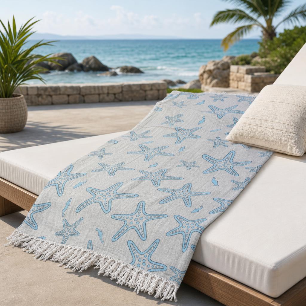 Starfish Muslin Peshtemal