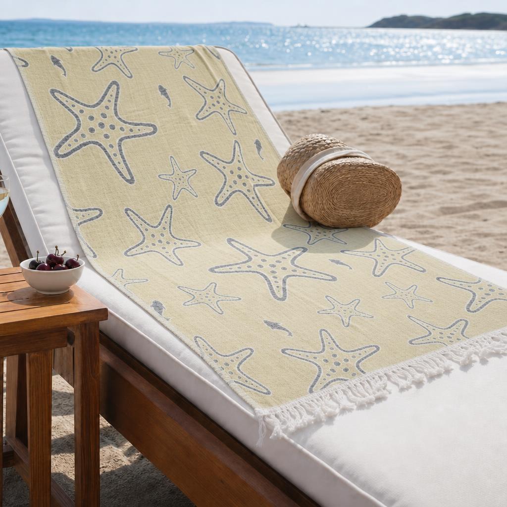 Starfish Muslin Peshtemal