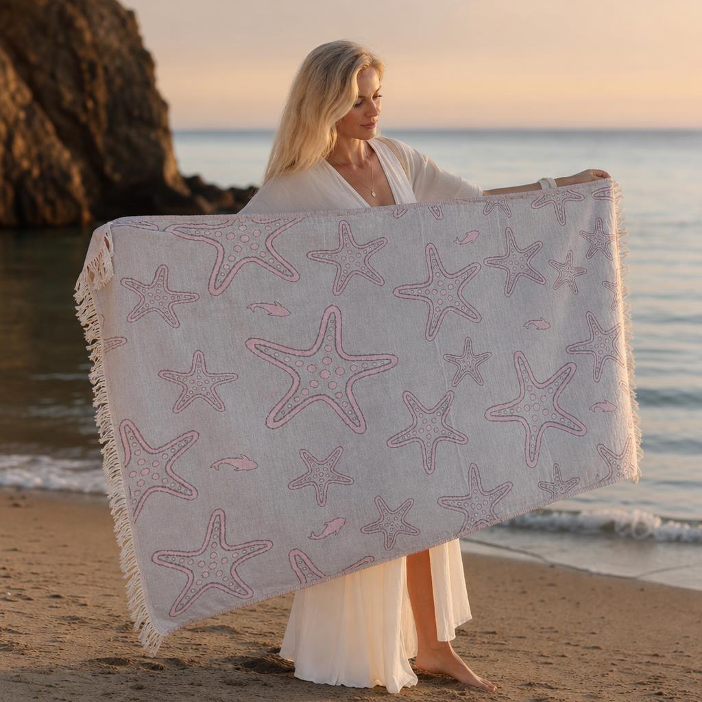 Starfish Muslin Peshtemal