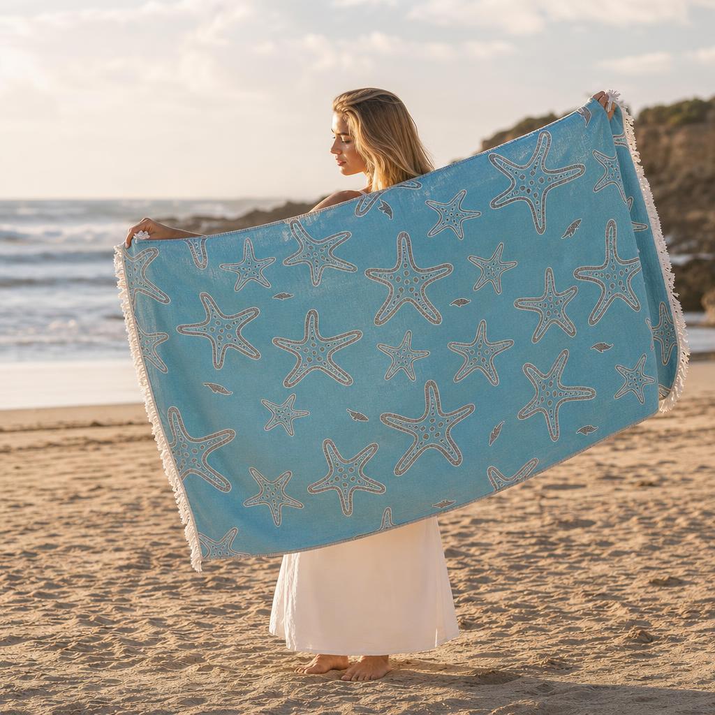 Starfish Muslin Peshtemal