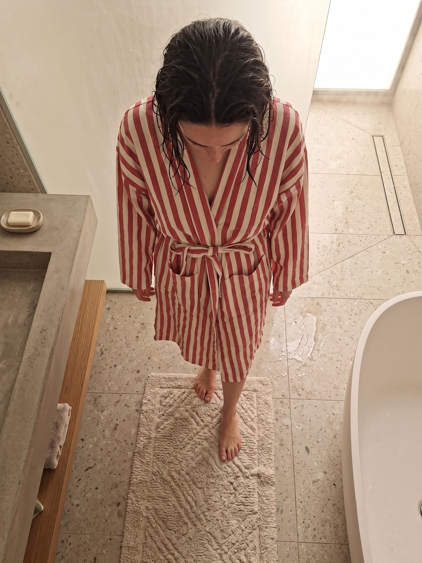 Riviera Striped Turkish Robe
