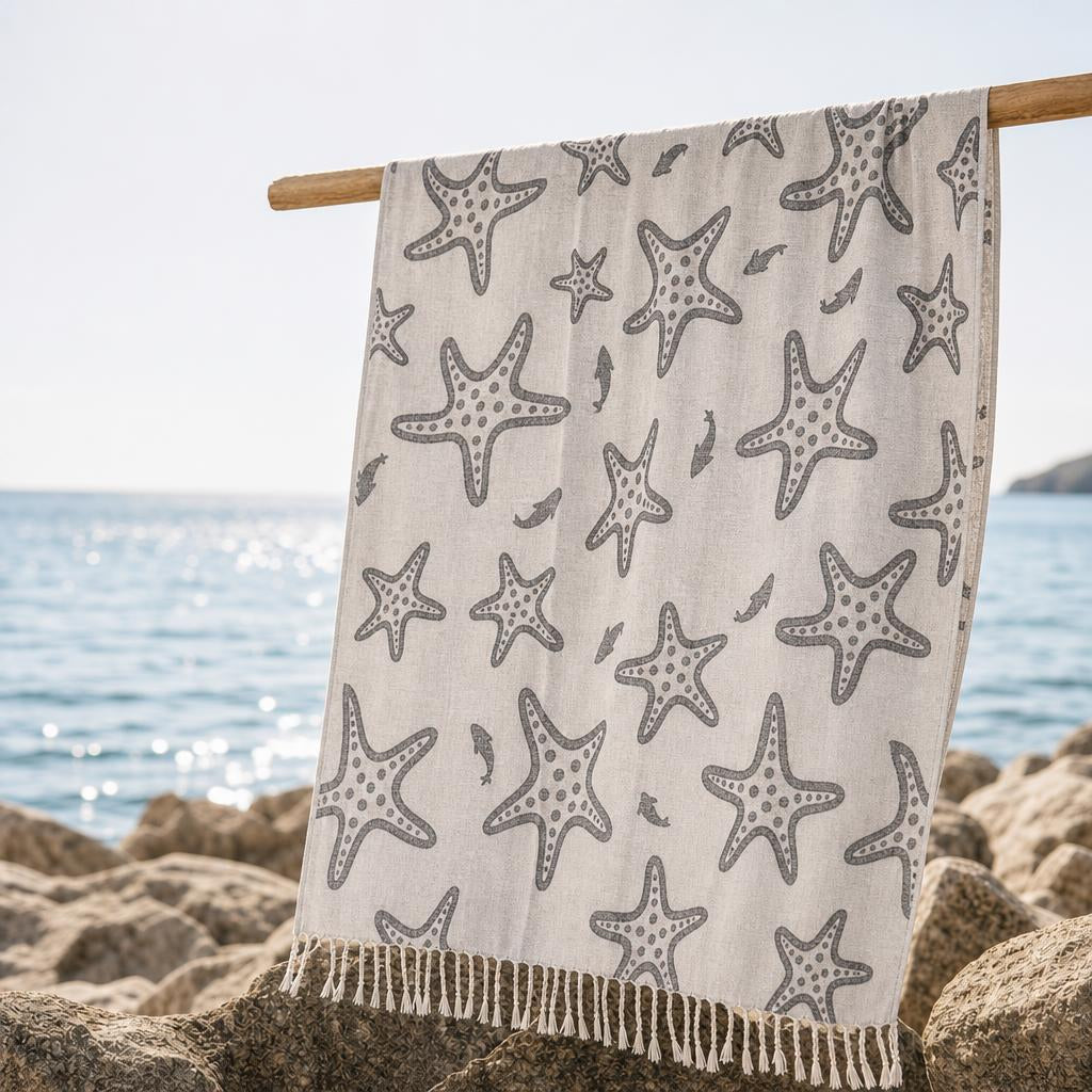 Starfish Muslin Peshtemal