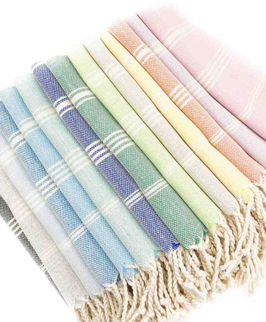 High-quality Turkish kitchen towels with 16x36 inches size, made from soft cotton