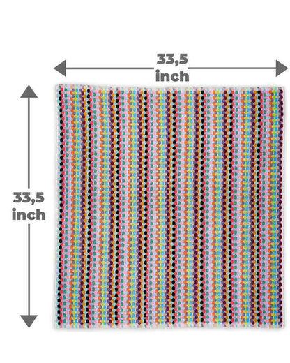  Plush Turkish cotton dimensions 33.5 inches x 33.5 inches.
