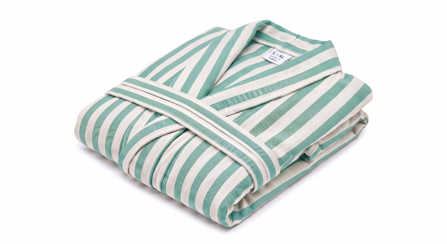 Olive Stripe Robe