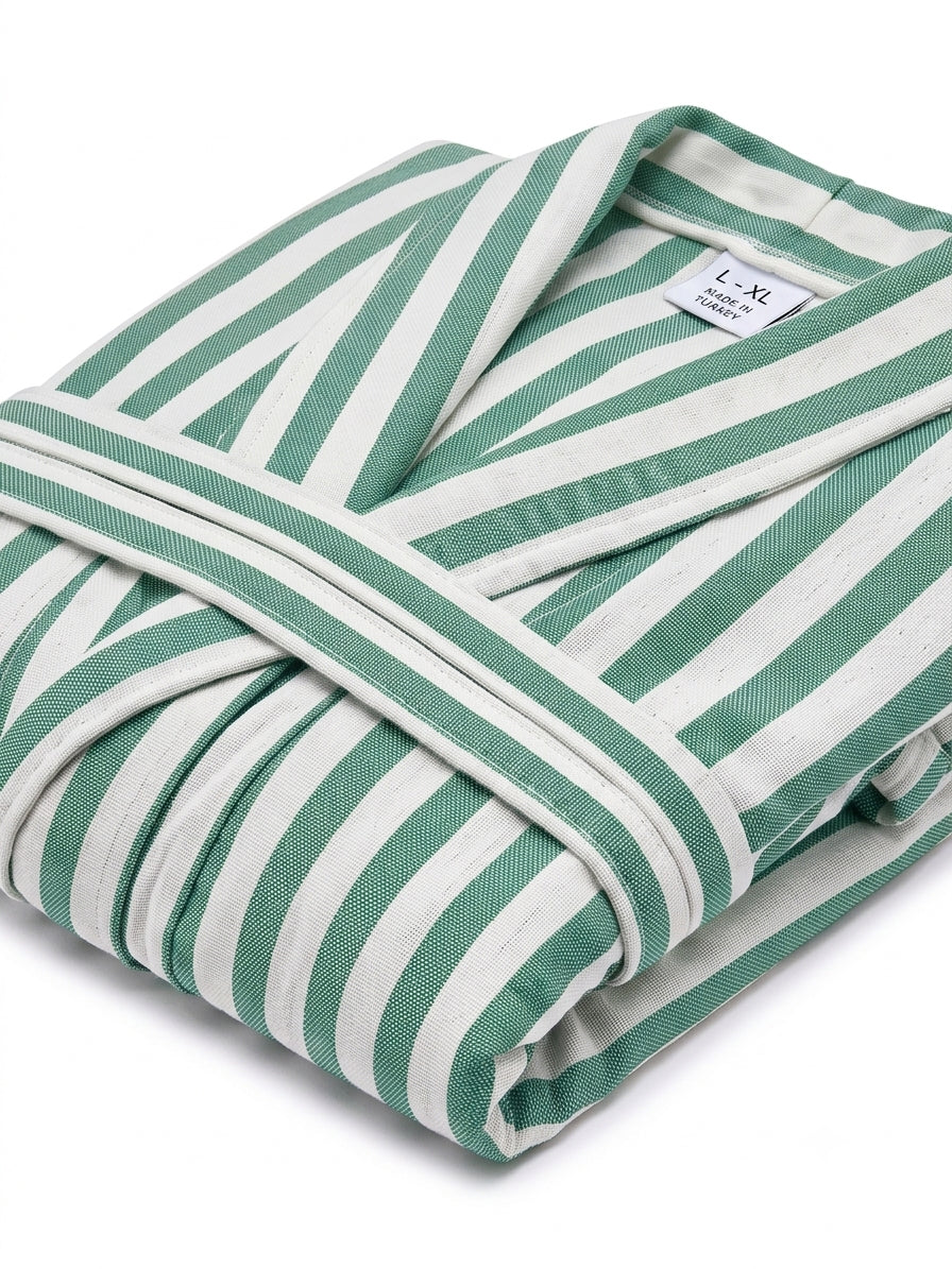 Olive Stripe Robe